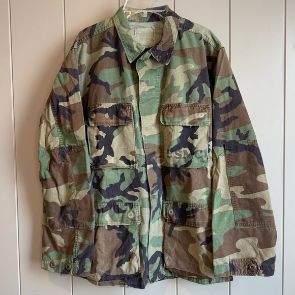 US Marine Corps Other - Vintage US Marine Corp USMC Field Shirt Jacket Men's Medium Small ? Stencil